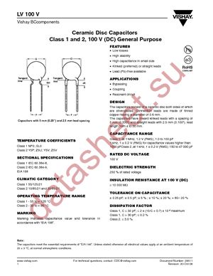 D101K20Y5PL63L6 datasheet  